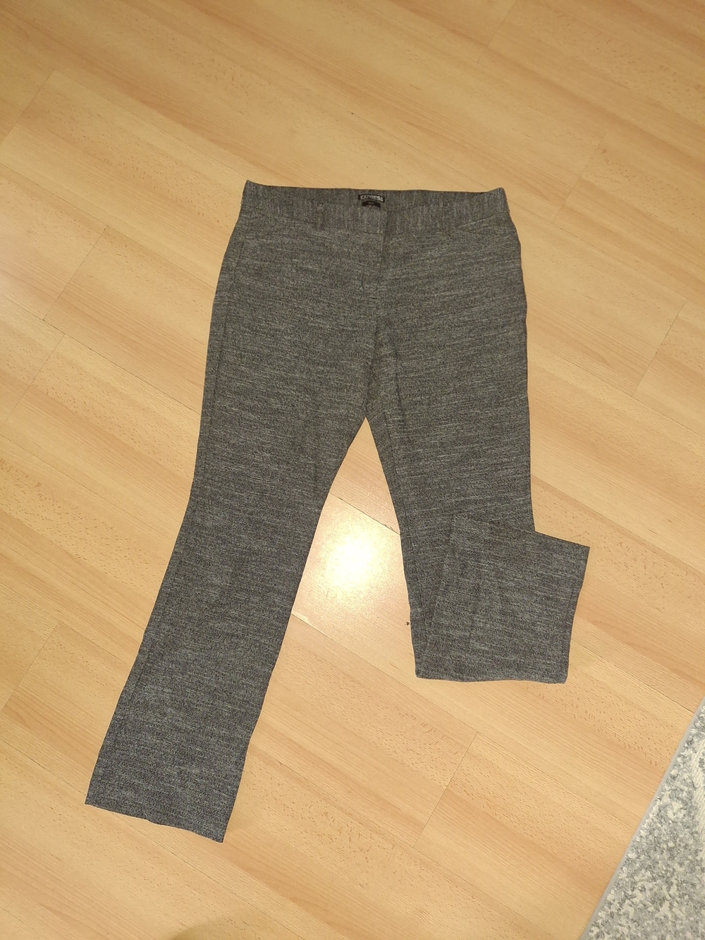 Express Heather Gray Knit Pull-On Pants